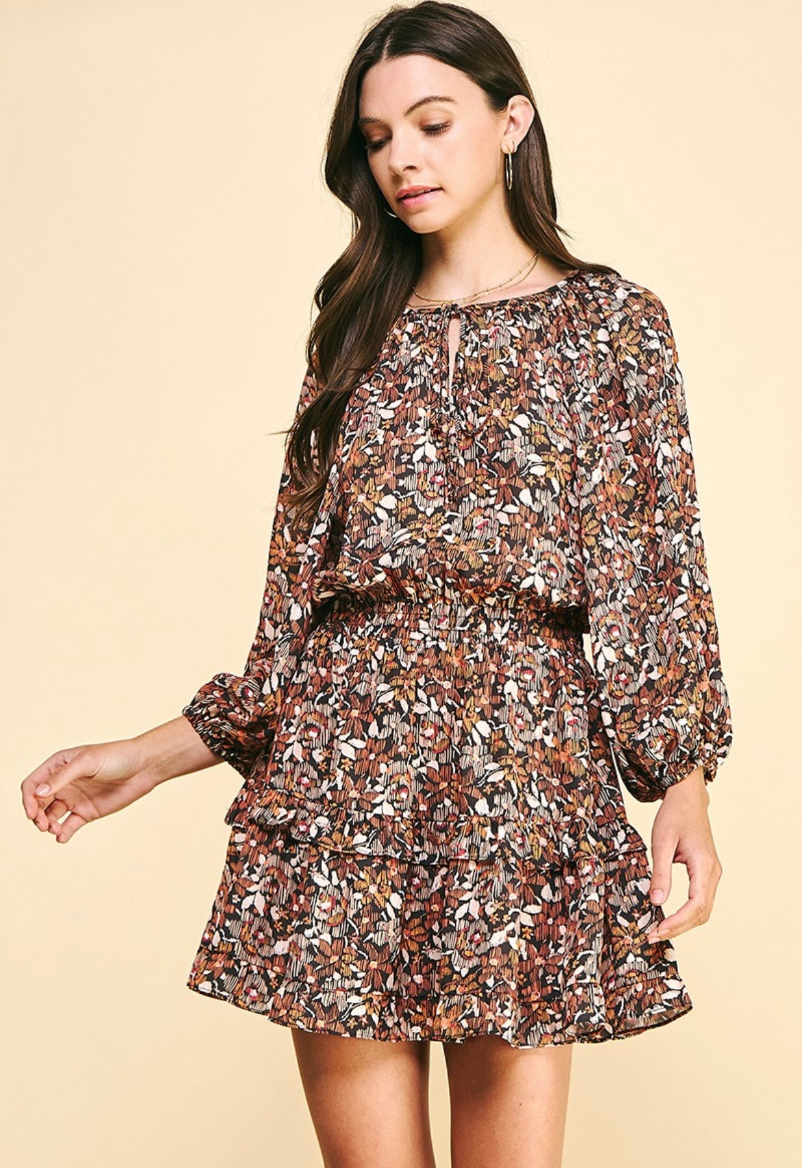 Leona Floral Print Dress
