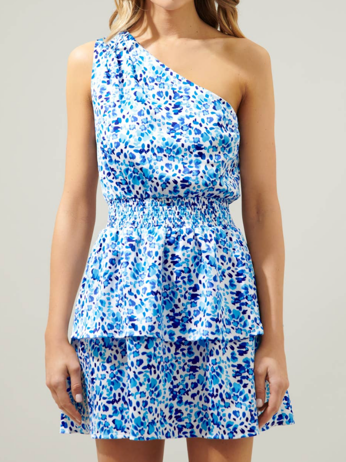 Demi Dew Drop One Shoulder Dress