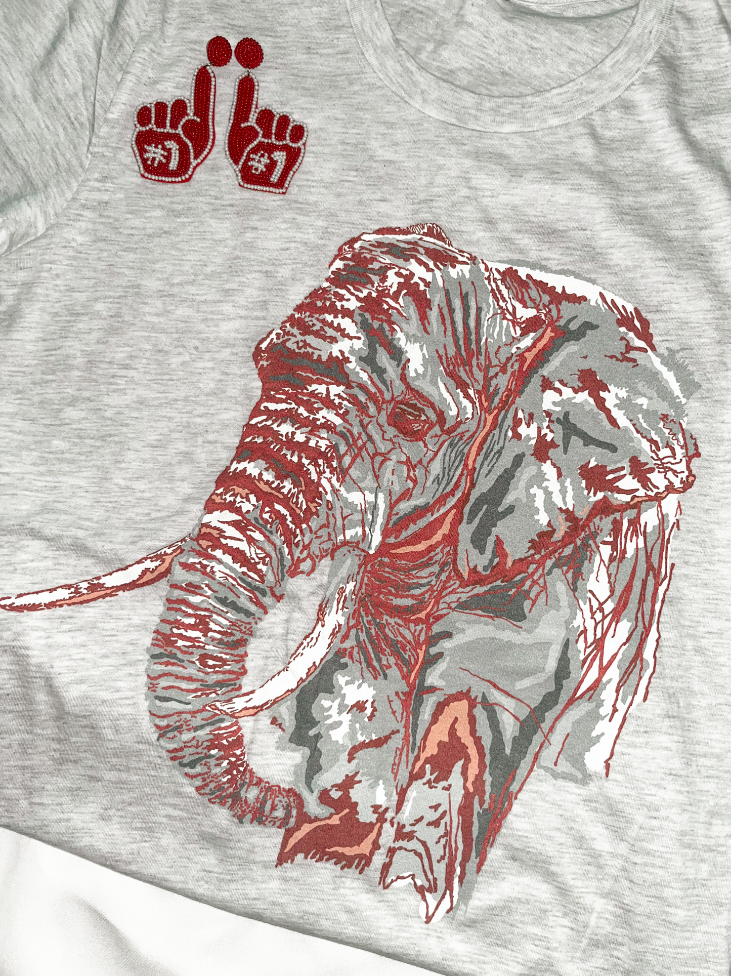 Elephant Tee - Light Grey