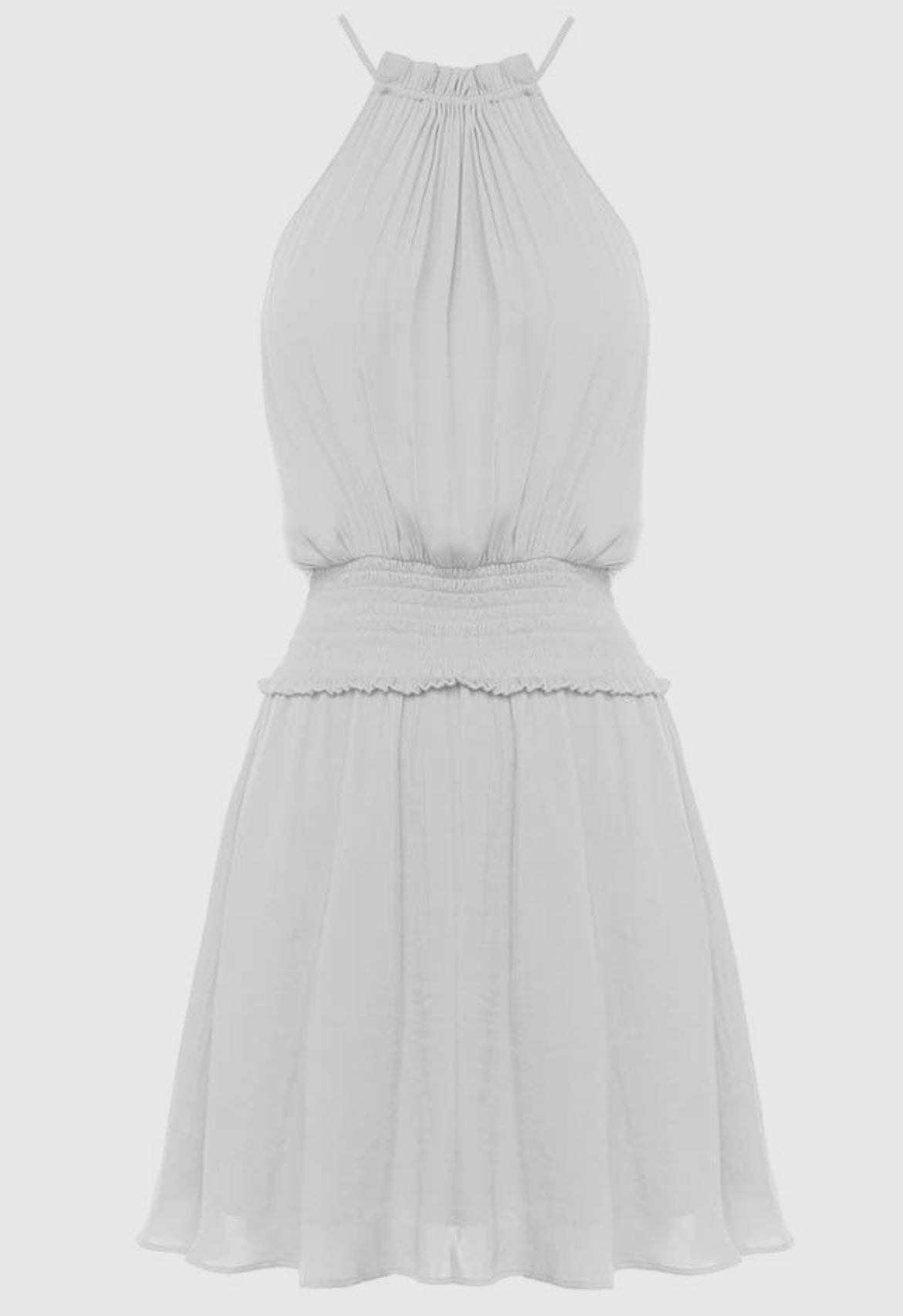 Tiana Cover Up Halter Dress - White