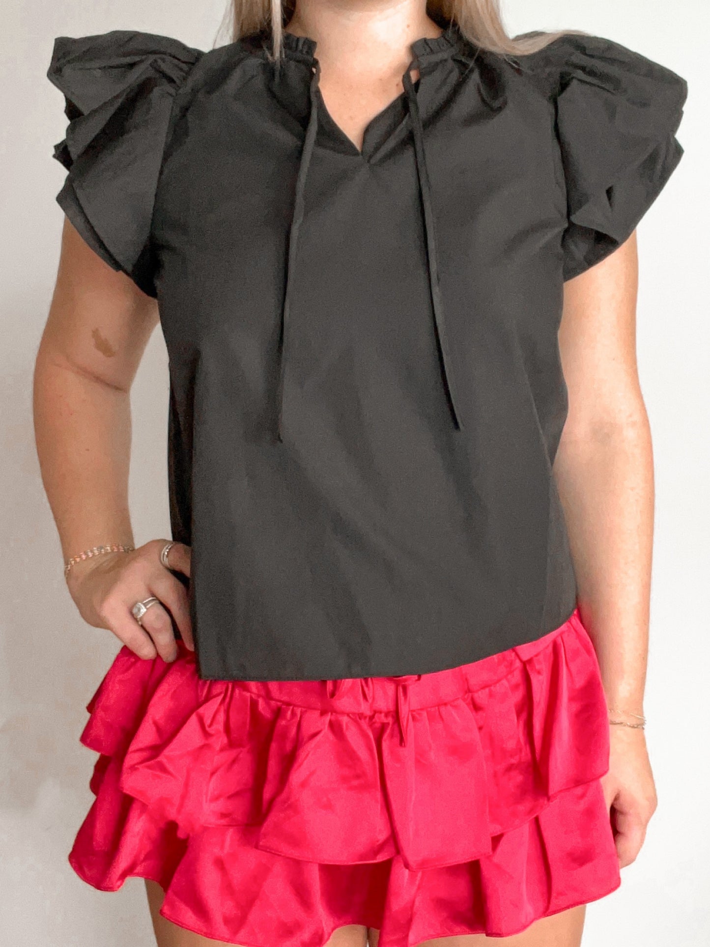 Clara Flutter Sleeve Top