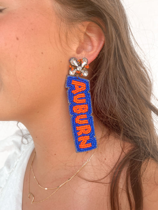 Auburn Tigers Statement Earrings